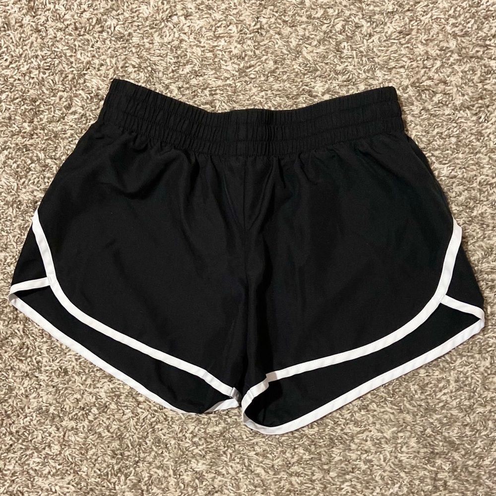Black and White Running Shorts